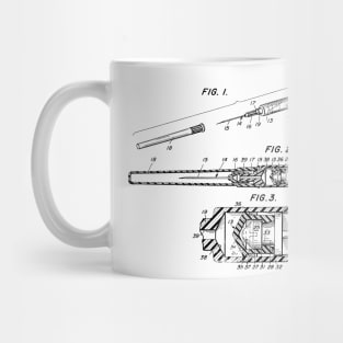 Plastic Syringe Vintage Patent Hand Drawing Mug